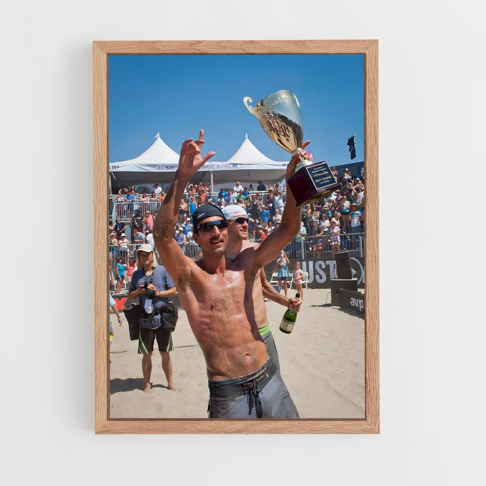 Poster Le Triomphe du Volley – affiche Beach-volley (vue 4)